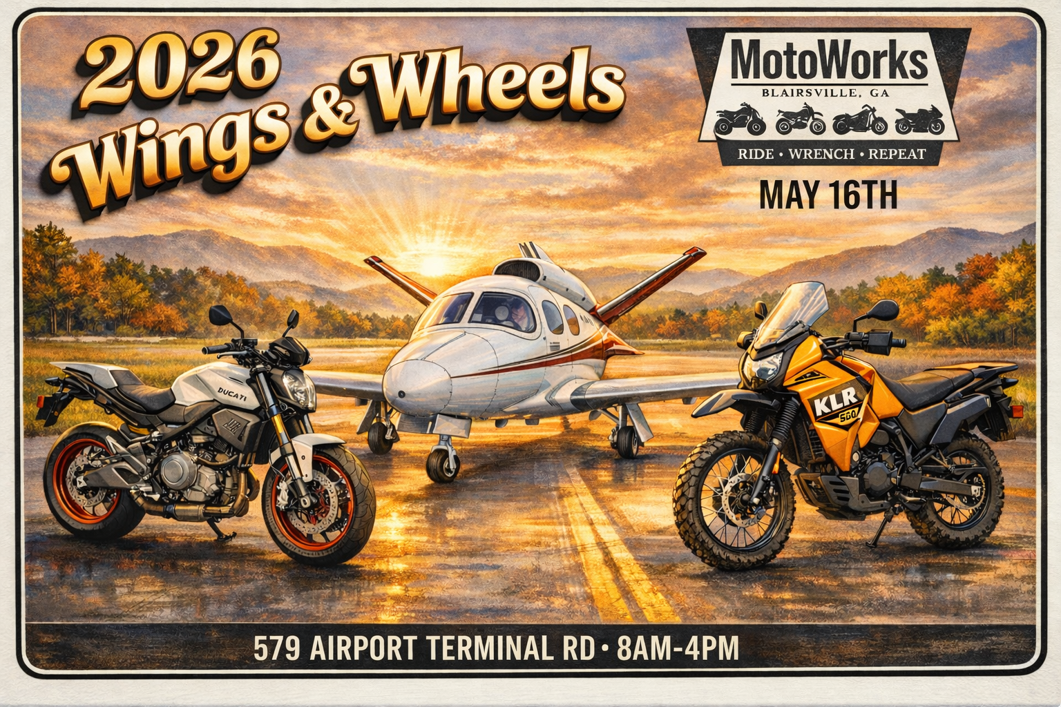 Upcoming event graphic